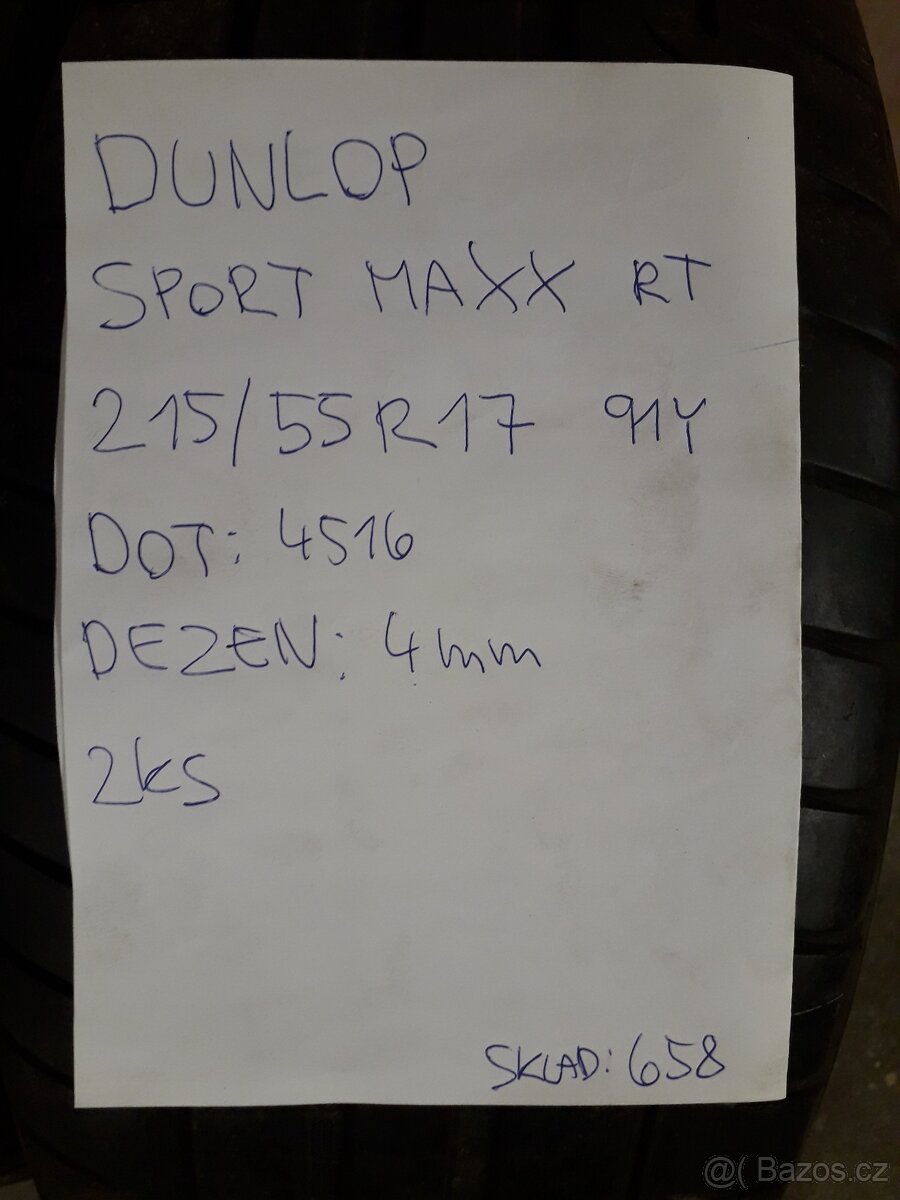 215/55R17 91Y Dunlop Sport Maxx RT - 3