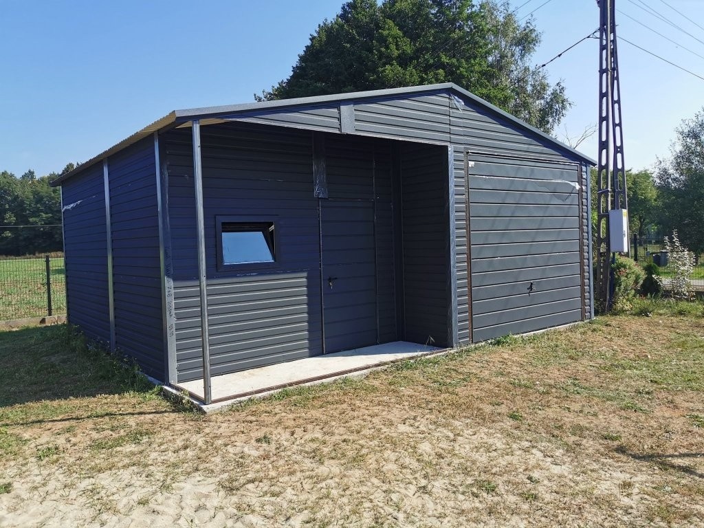 Plechová garáž 6x6m - 3