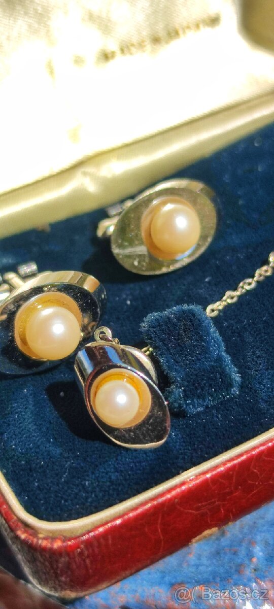 Vintage perlovy set - 3