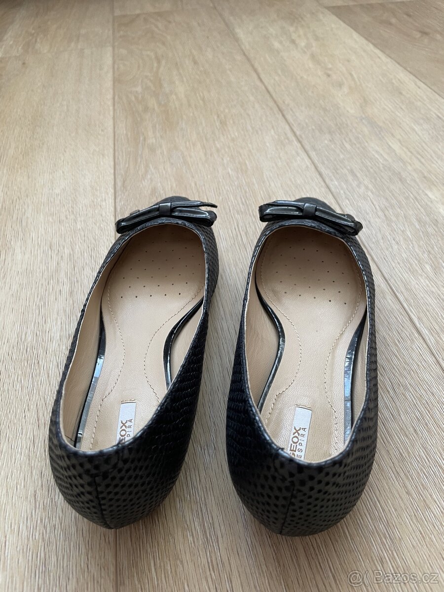 Kožené černé baleríny Geox, vel. 36 - 3