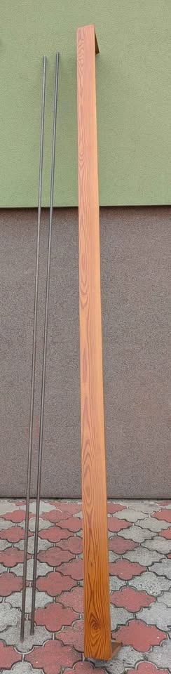 3 Dřevěné garnýže 360, 220 a 211 cm - 3