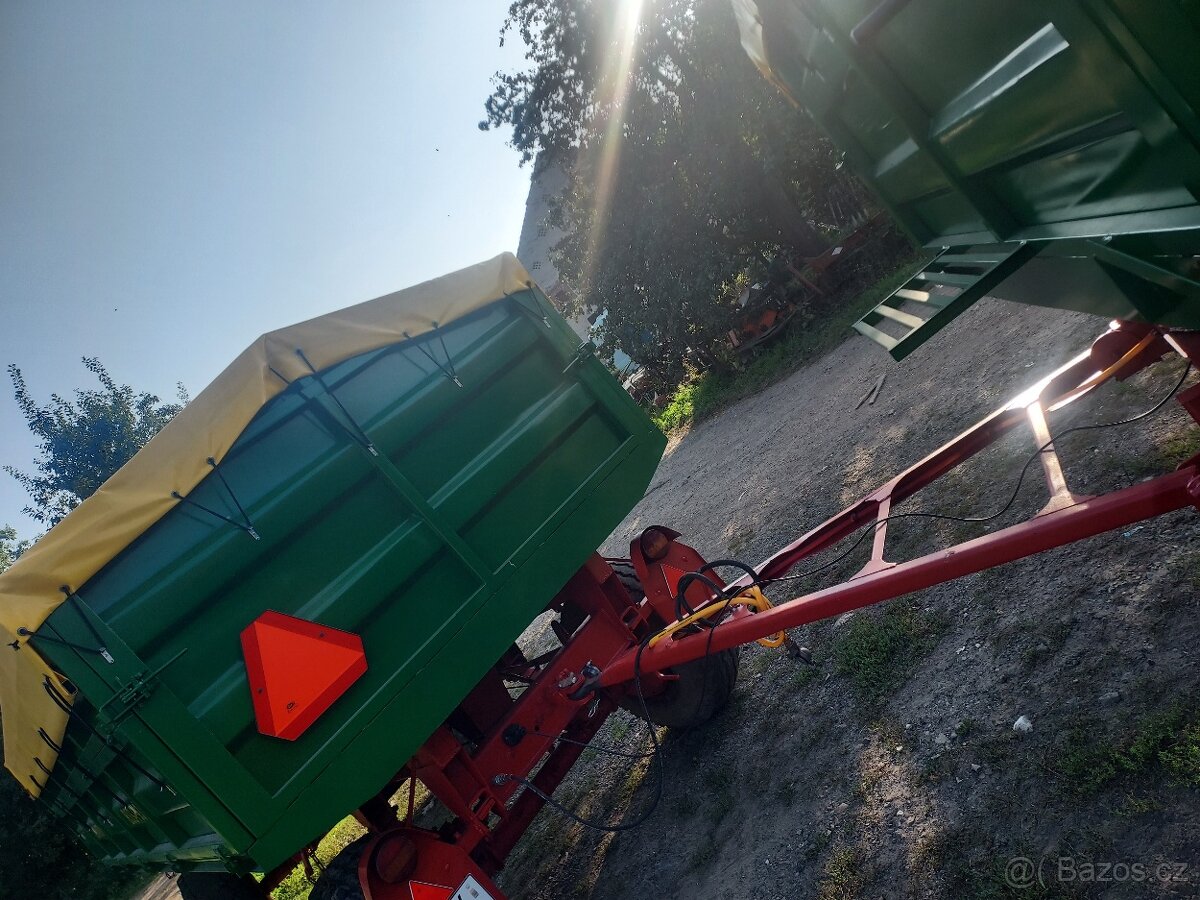 Prodám přívěs za traktor BSS P93 Autovlek 9t vlek vlečka - 3