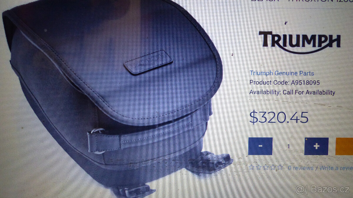 Tankvak+ opěrka atd. na Triumph bonneville - 3