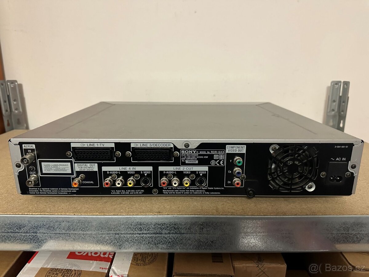 DVD rekordér a přehrávač Sony RDR-GX3/S - 3