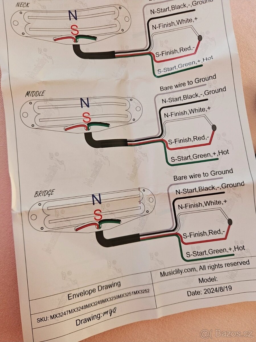 Set snímačů Rail Blade Super Distortion - 3