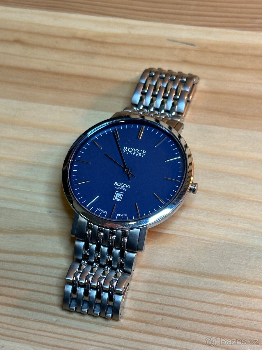 Pánské hodinky BOCCIA TITANIUM Modrá - 3