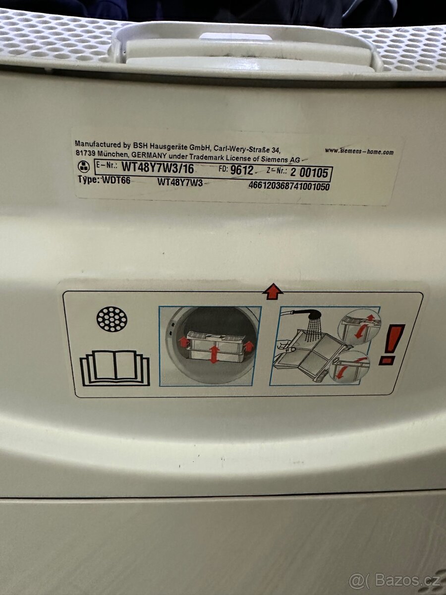 Sušička na prádlo SIEMENS WT48Y7W3 - 3