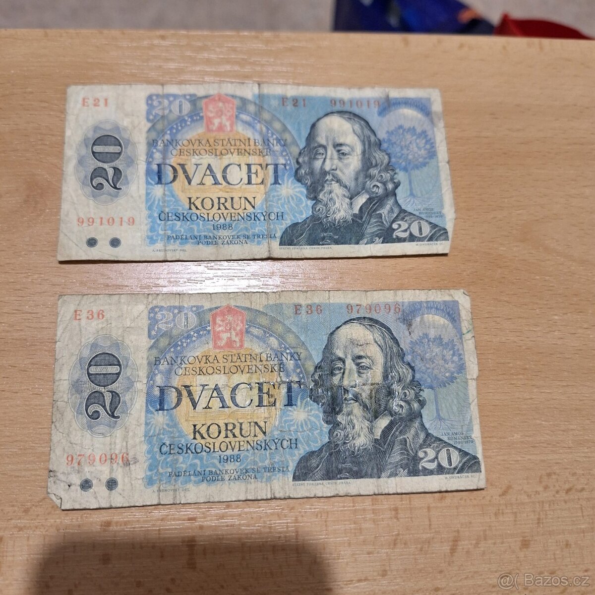 Bankovky i různé minceČeskoslovensko 10,20,100 a 500 Kčs - 3