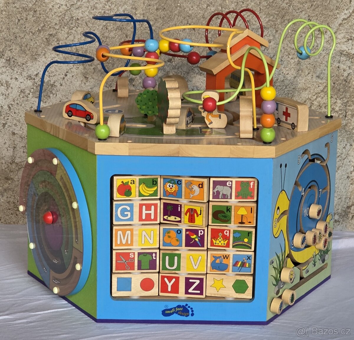 Velká dřevěná motorická kostka - 3