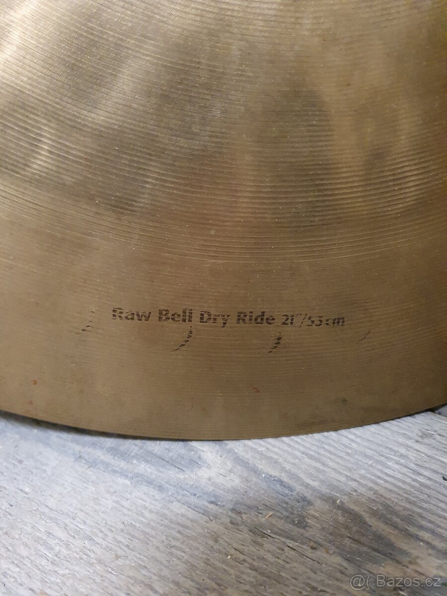 dry ride 21" Sabian HHX raw bell - 3