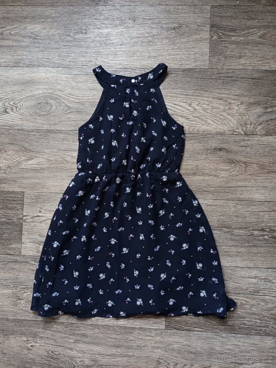 Dětské holčičí modré šaty s flitry, vel. 116 - 3