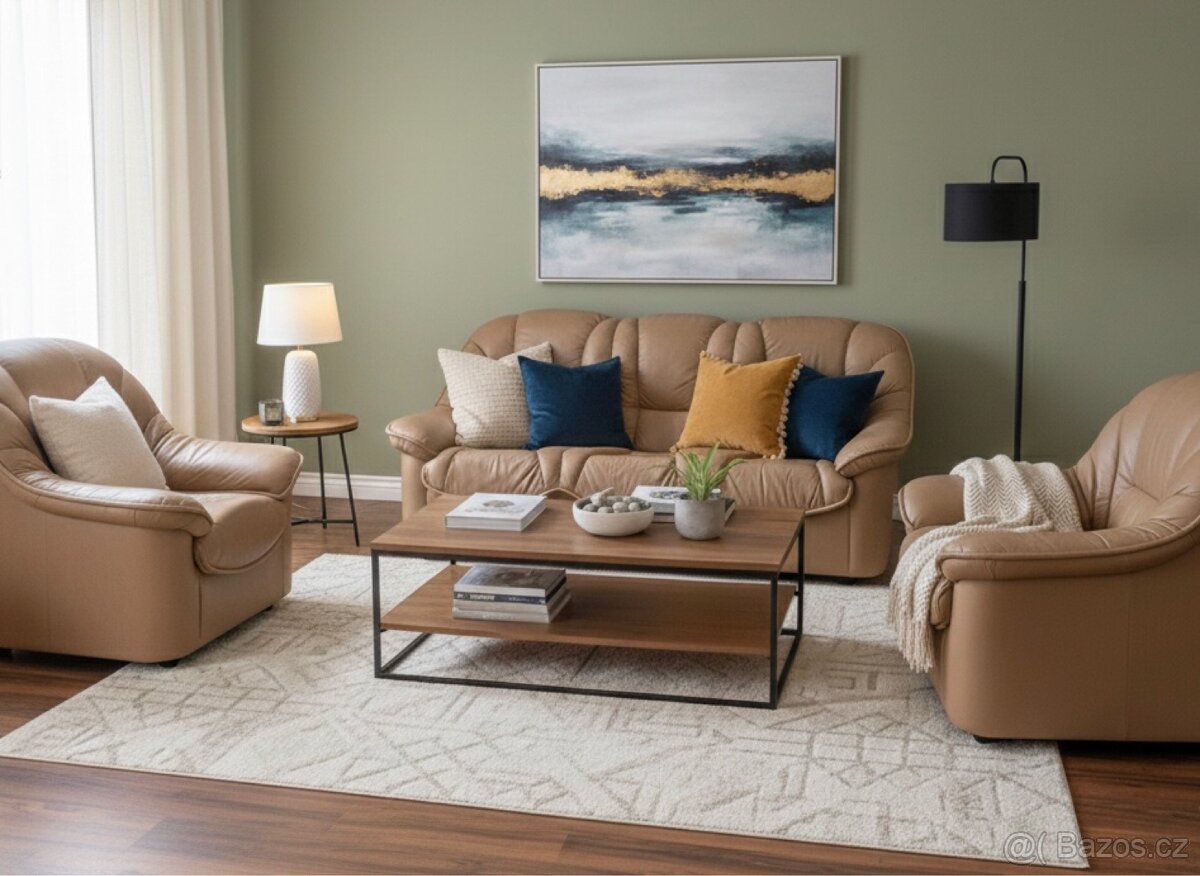 Kožena sedaci souprava - 3