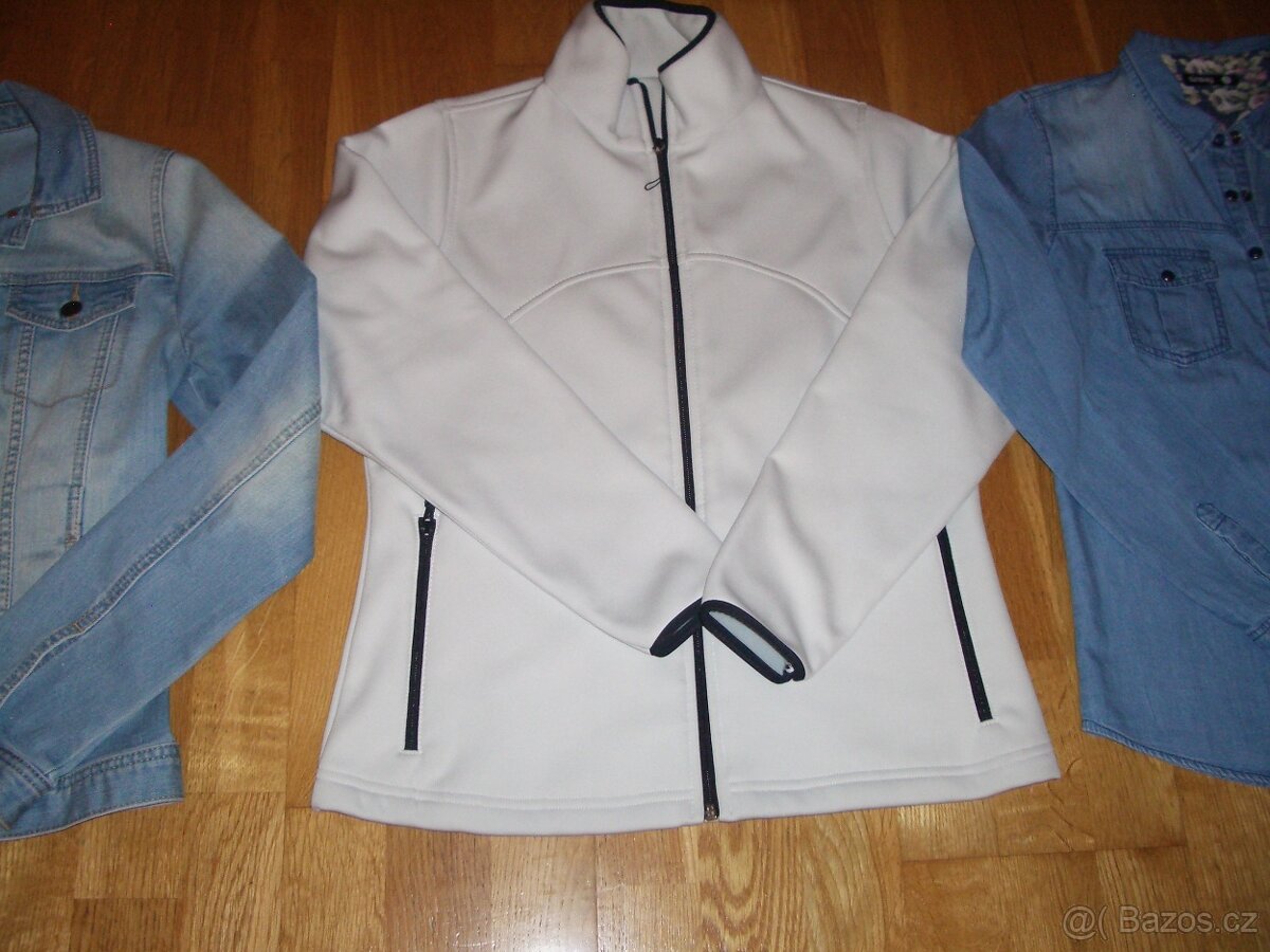 Dámská/dívčí džínová/softshellová bunda + košile S - 3