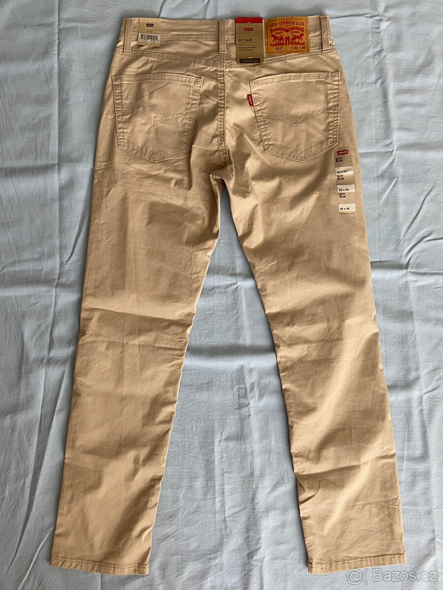Plátěné džíny Levi´s® jeans 511 SLIM, NOVÉ, vel. W30/L30. - 3