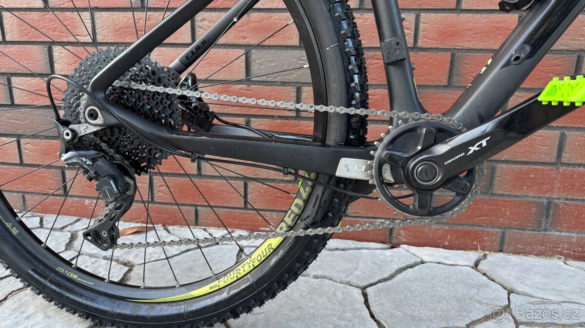 CUBE GTC SL CARBON, vel.S-M, komplet XT, FOX, PEVNÉ OSY - 3