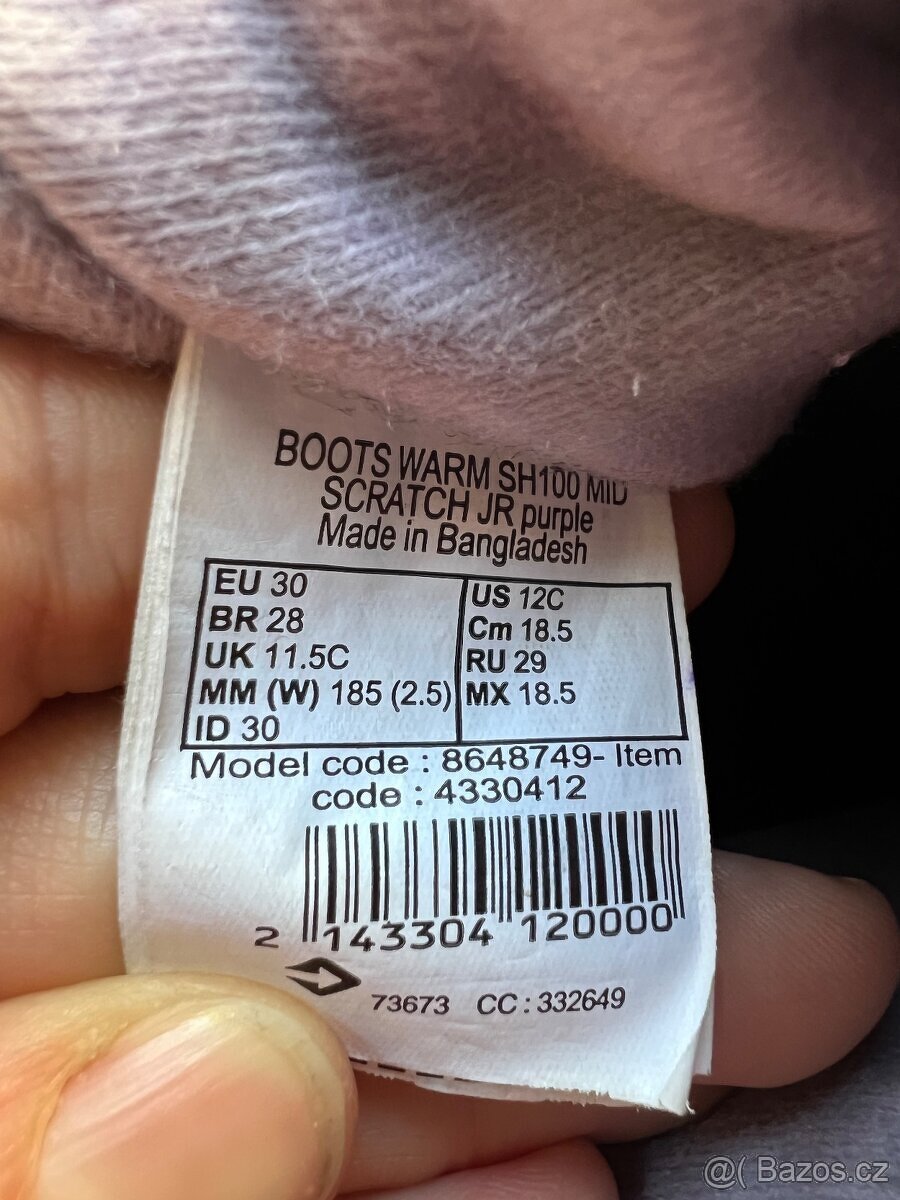 Dětské zimní boty decathlon, vel. 30 - 3