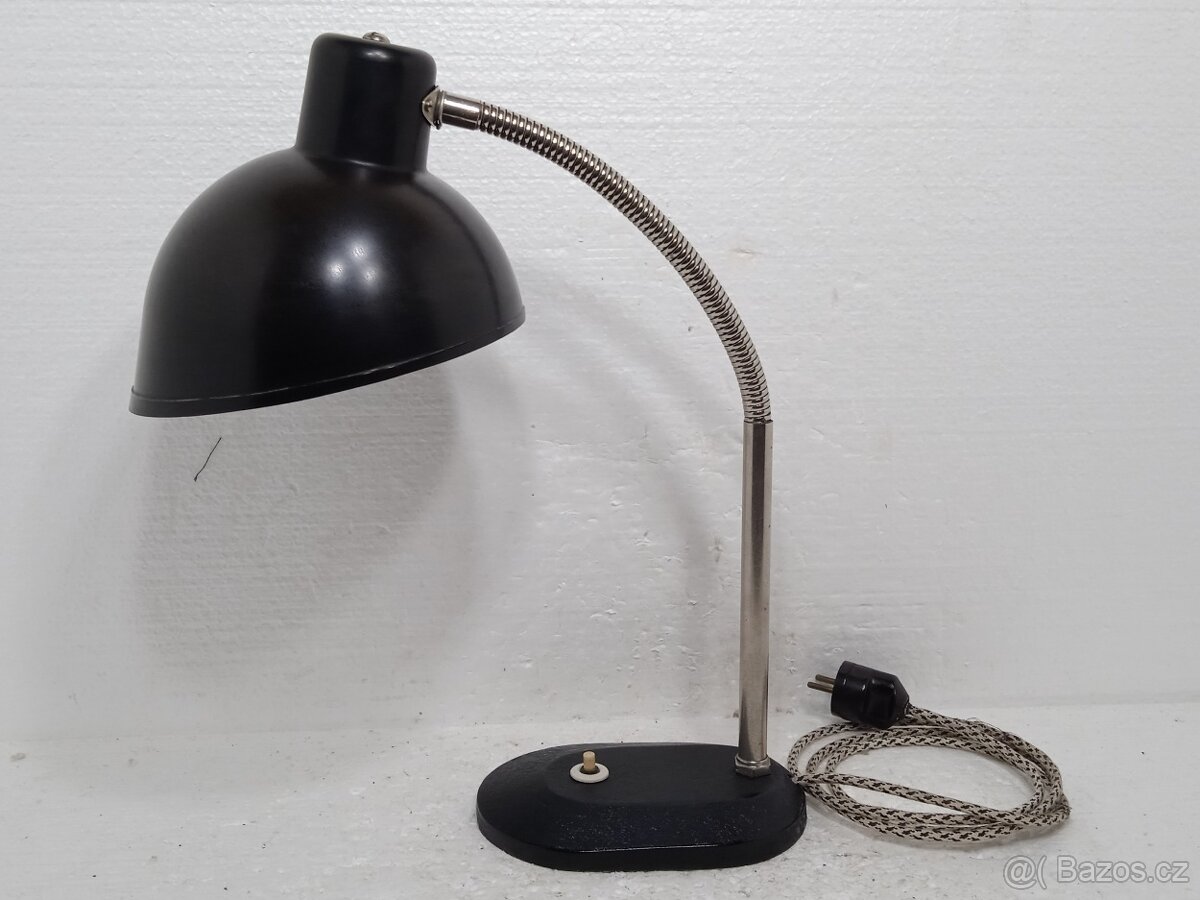Retro bakelitová stolní lampa s husím krkem - 3