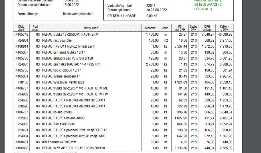 Přebytky ze stavby Rehau - 3
