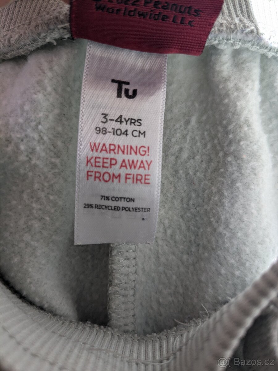 Tepláky Peanuts 98/104 - 3