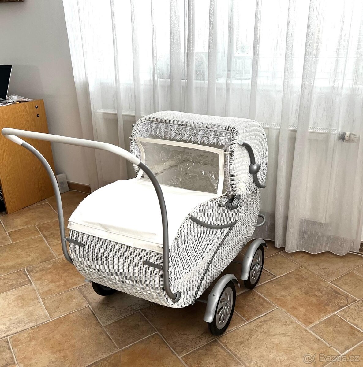 Košatina,proutěný kočárek pro dítě+zdarma dárky - 3