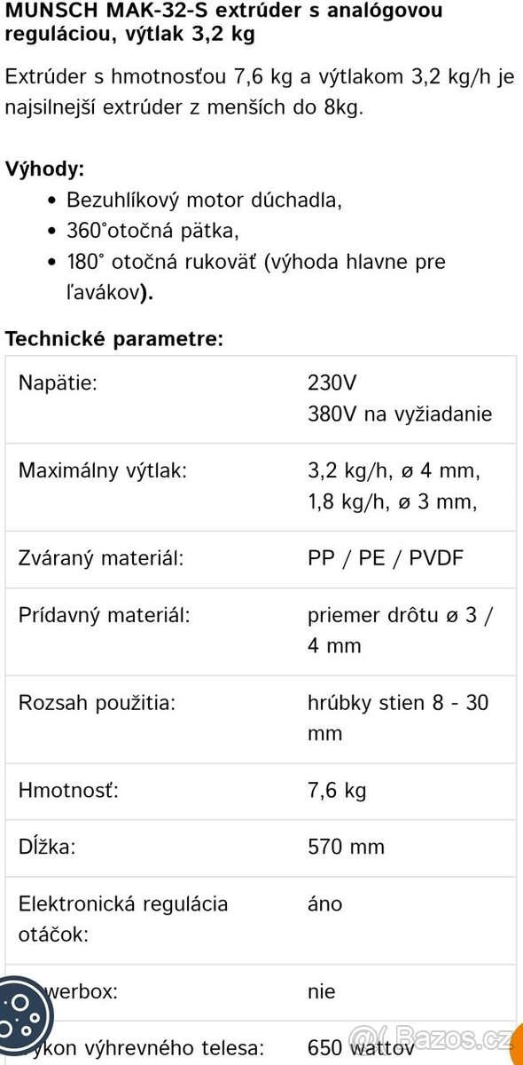 Svářečka MUNSCH MAK 32-S-B (6865) - 3