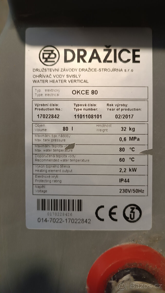 Bojler Dražice OKCE 80 - 3