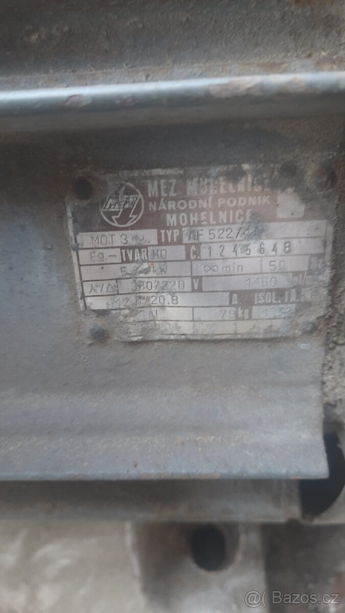Prodám elektromotor 5kW - 3