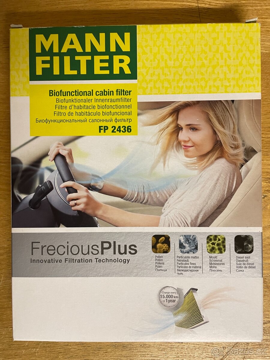 Kabinový filtr MANN-FILTER FP 2436, FORD, nový - 3