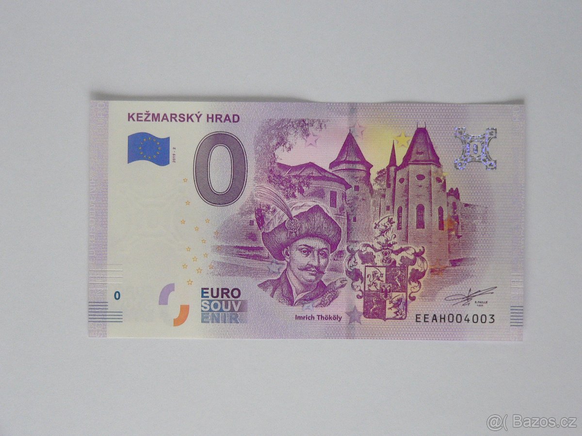 0 Euro souvenir bankovka, velký výběr, prodej či výměna - 3
