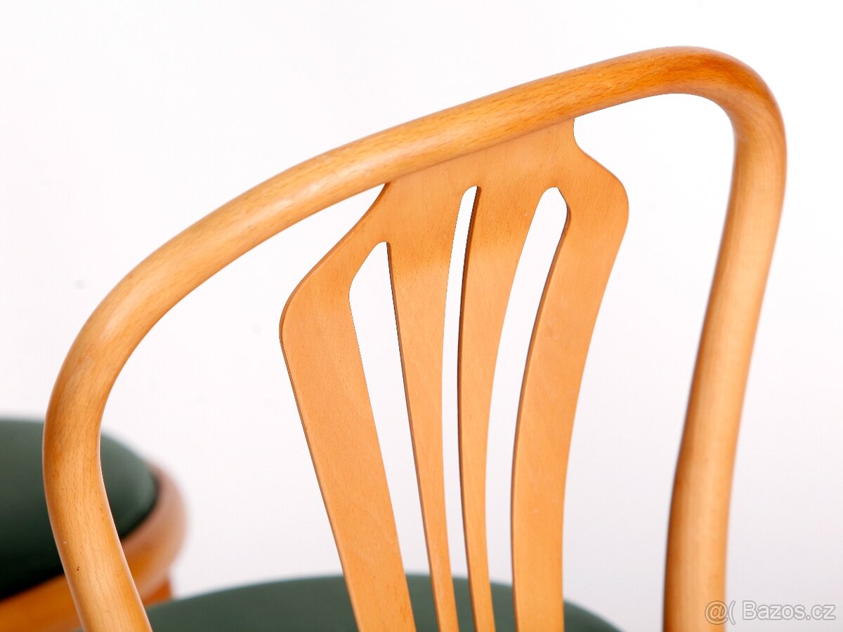 Elegantní jídelní židle TON v zachovalém stavu, 4 kusy. - 3