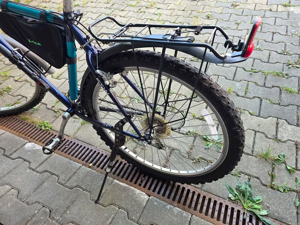 Pánské kolo Trekking Fox Canyon - modro zelené - 3