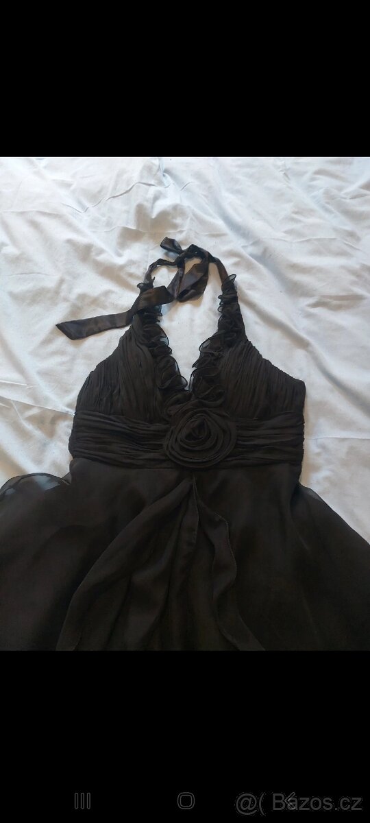 Černé společenské šaty XL - 3