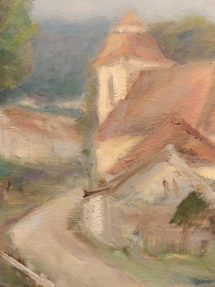 Obraz Jaromír Hynšt, Rychtářov, olej plátno 52x72 - 3