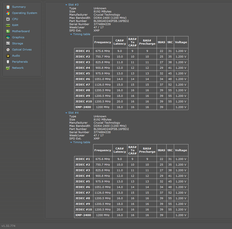 Operační paměť DDR4 Ballistix Sport (KIT) | Samsung | Hynix - 3