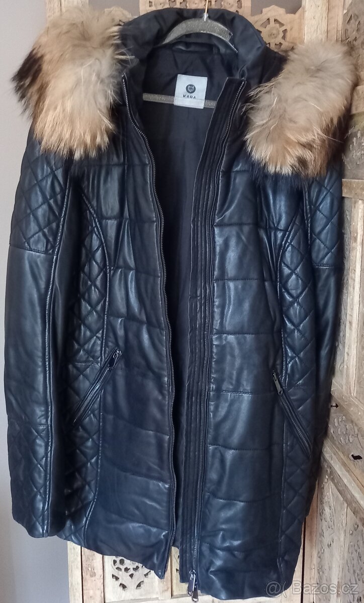Kara zimní kožený kabát - Kara dámská kožená bunda - 3