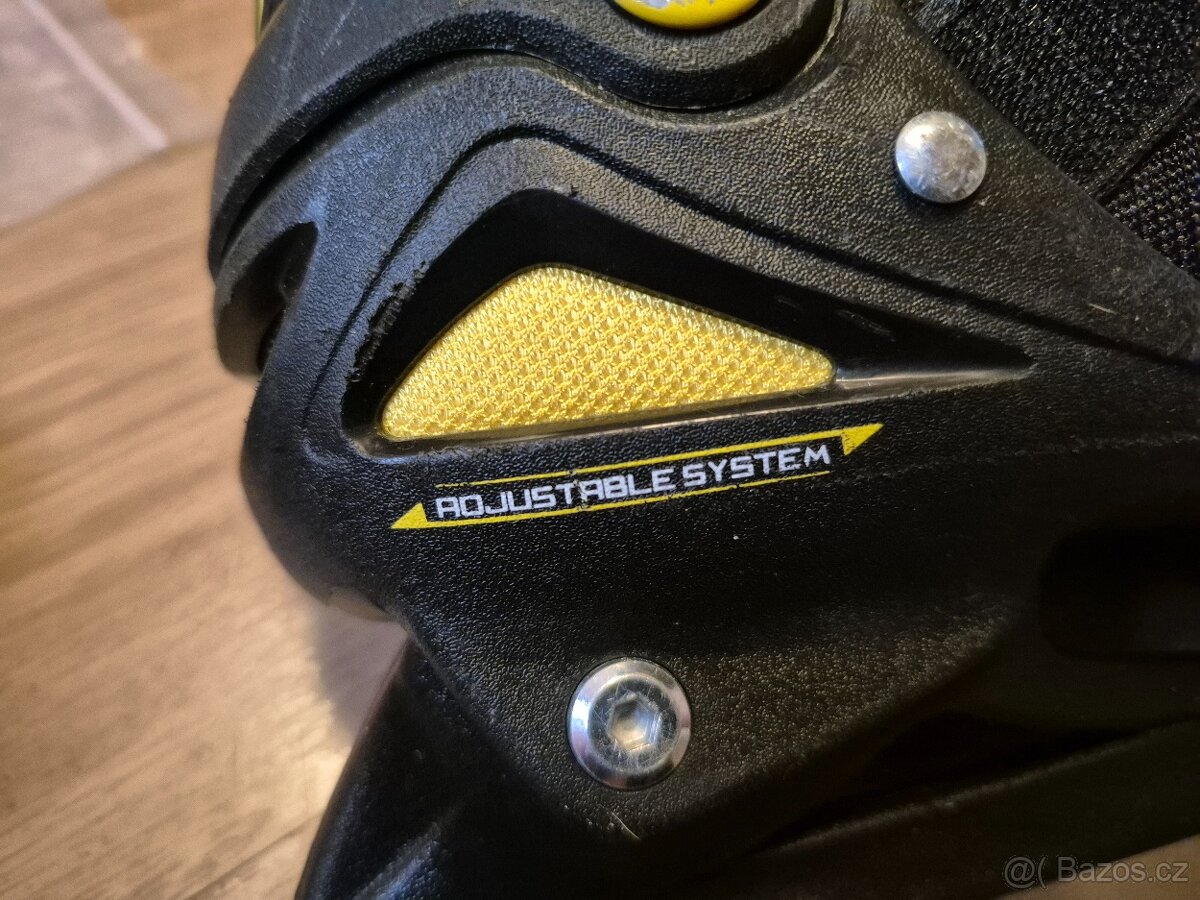 Prodám dětské nastavitelné brusle Batman kolečkové i na led - 3