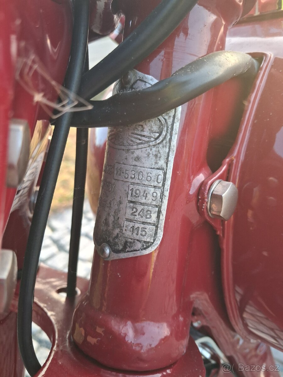 Jawa 250 zbrojovka 1949 - 3