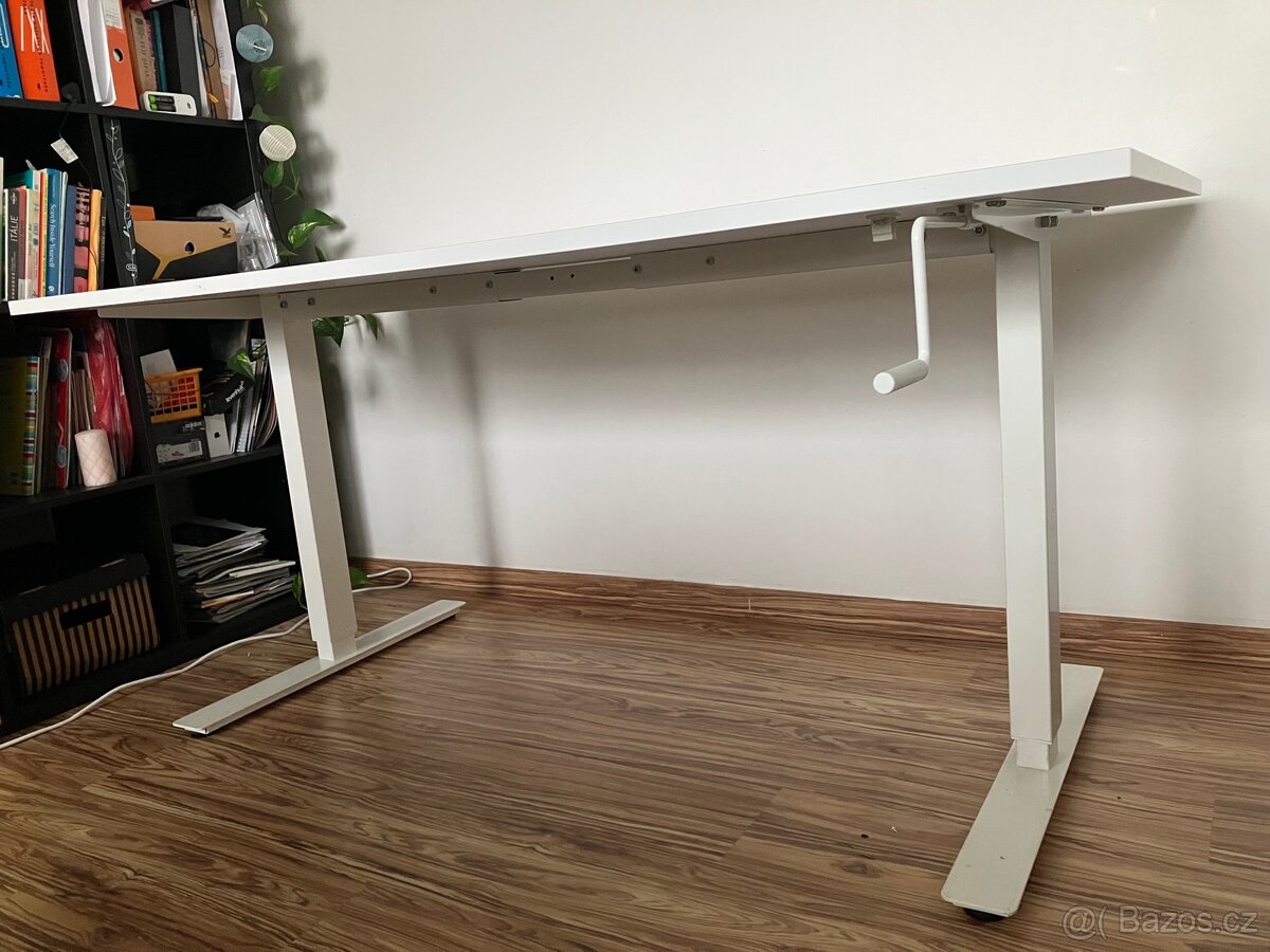 Polohovaci stul IKEA bily 160x80 - 3
