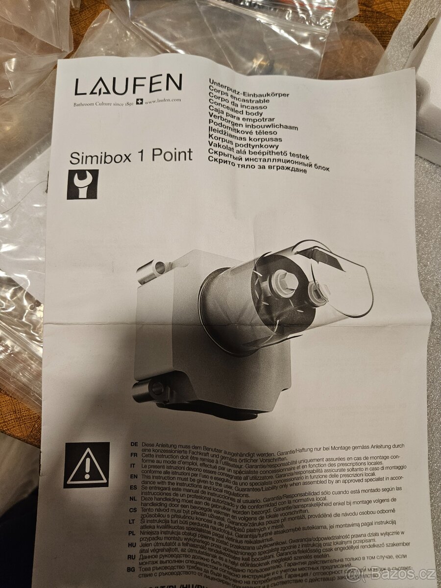 podomítkové těleso laufen simibox 1 point - 3