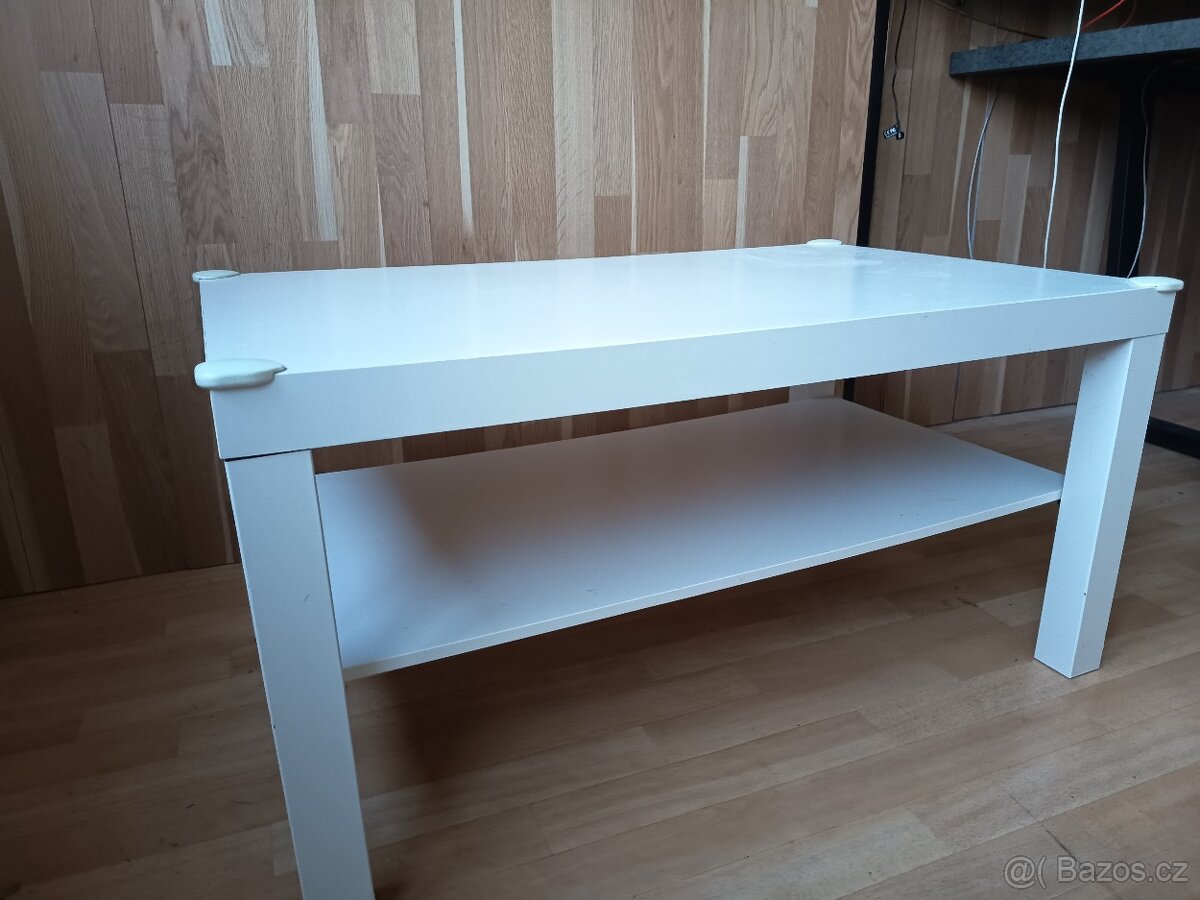 Konferenční stolek Ikea bílá, 90x55 cm - 3