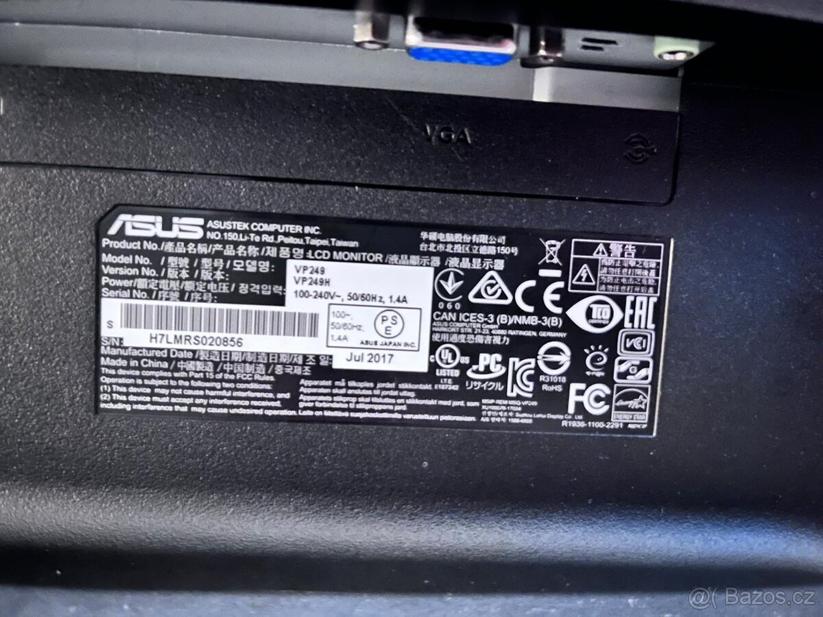 Monitor ASUS VP249H 23,8" IPS Full HD – TOP stav - 3