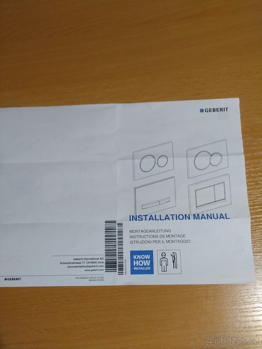 Geberit tlačítko - 3