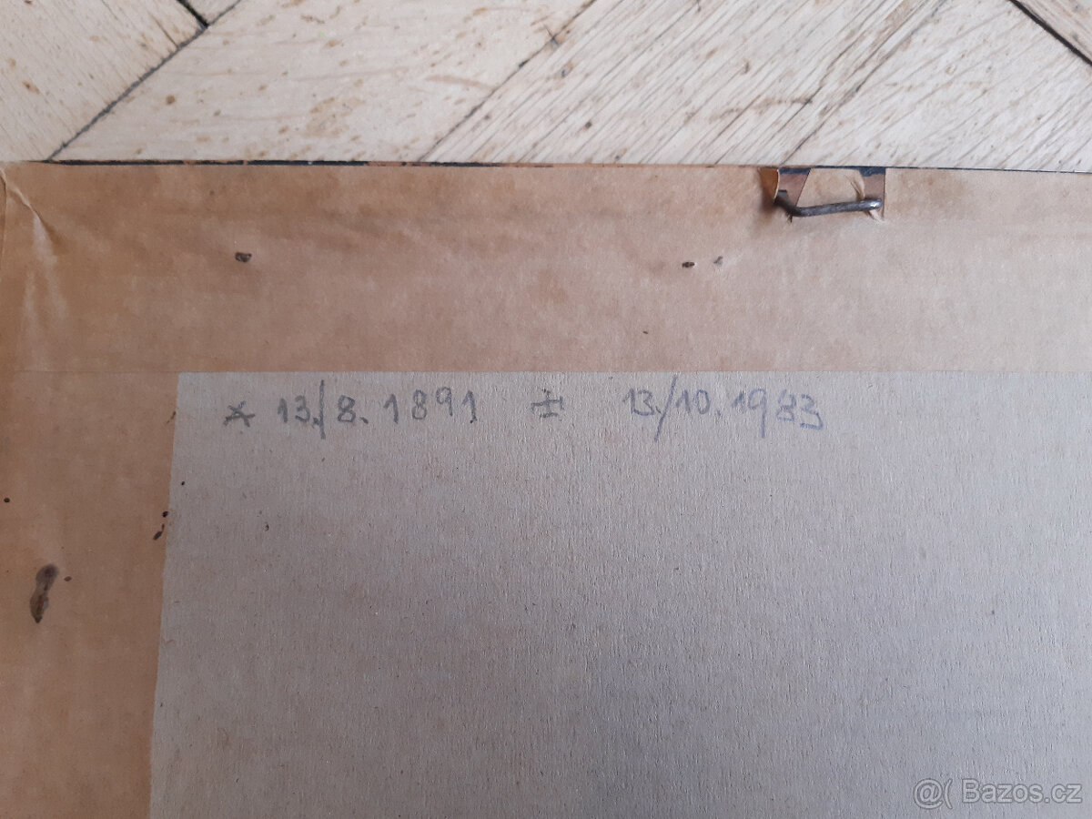 Litografie obraz Jaroslav Grus - z roku úmrtí - 3