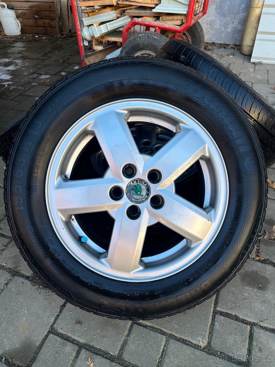 Originál alu Škoda Triton 5x100 r15 - 3