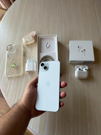 iPhone 15 Plus 256GB modrý – s AirPods 3 🎧📱 Predám iPhone - 3