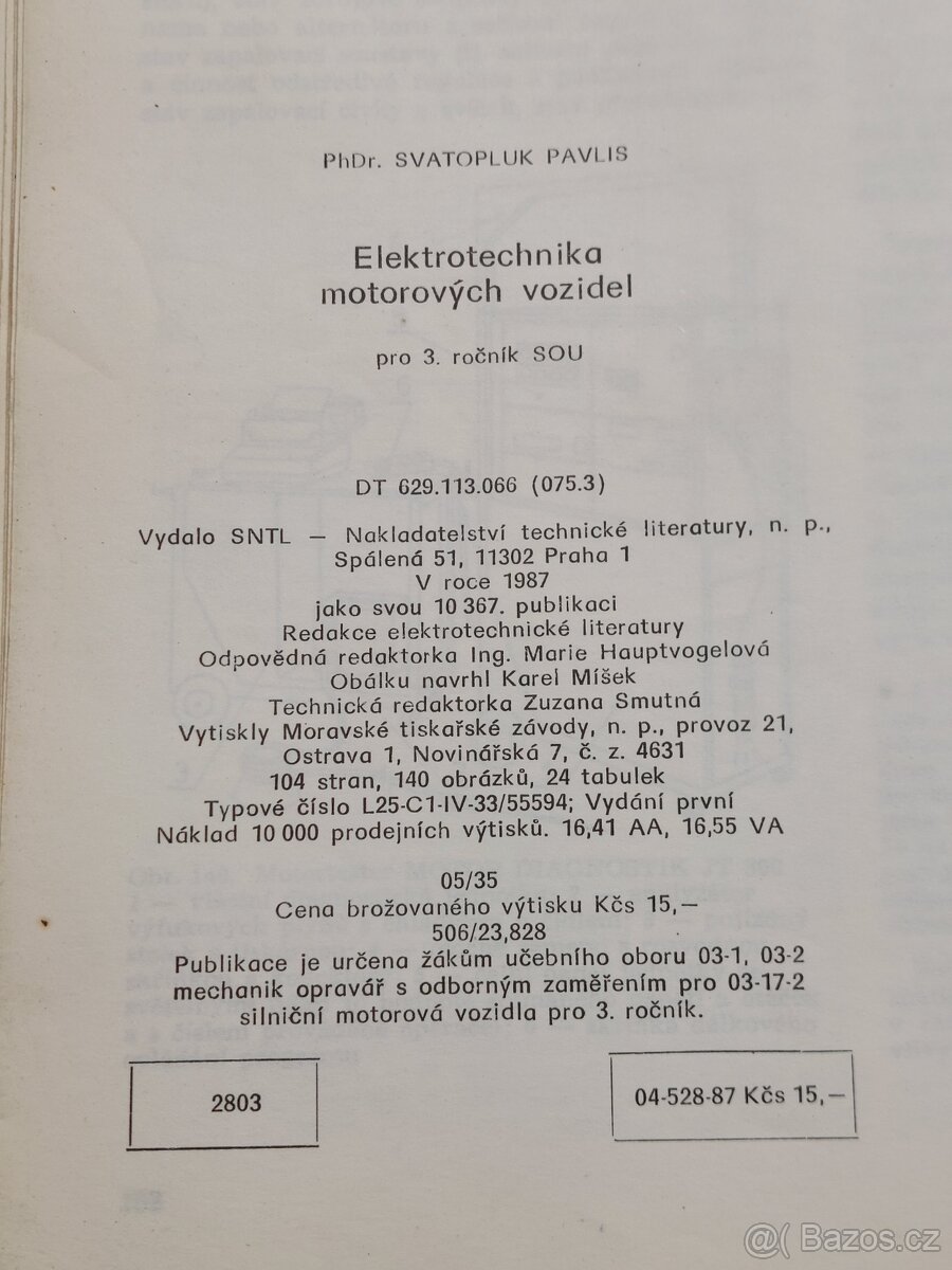 Elektrotechnika motorových vozidel - 3