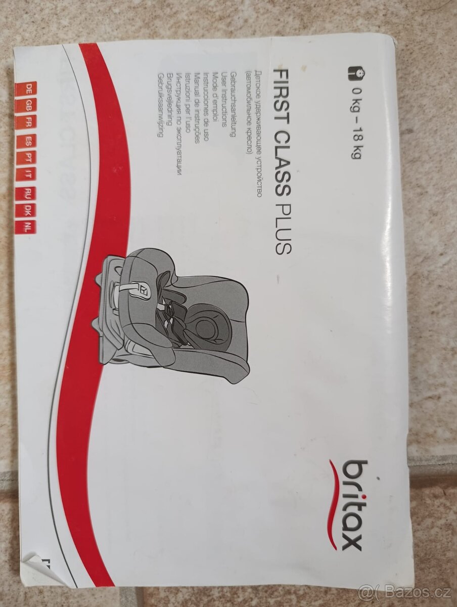 Prodám Britax Römer First class záruka - 3