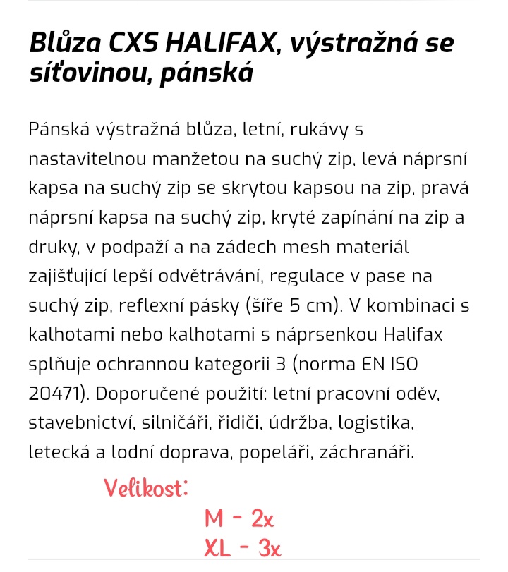 Pracovní výstražná bunda - 3