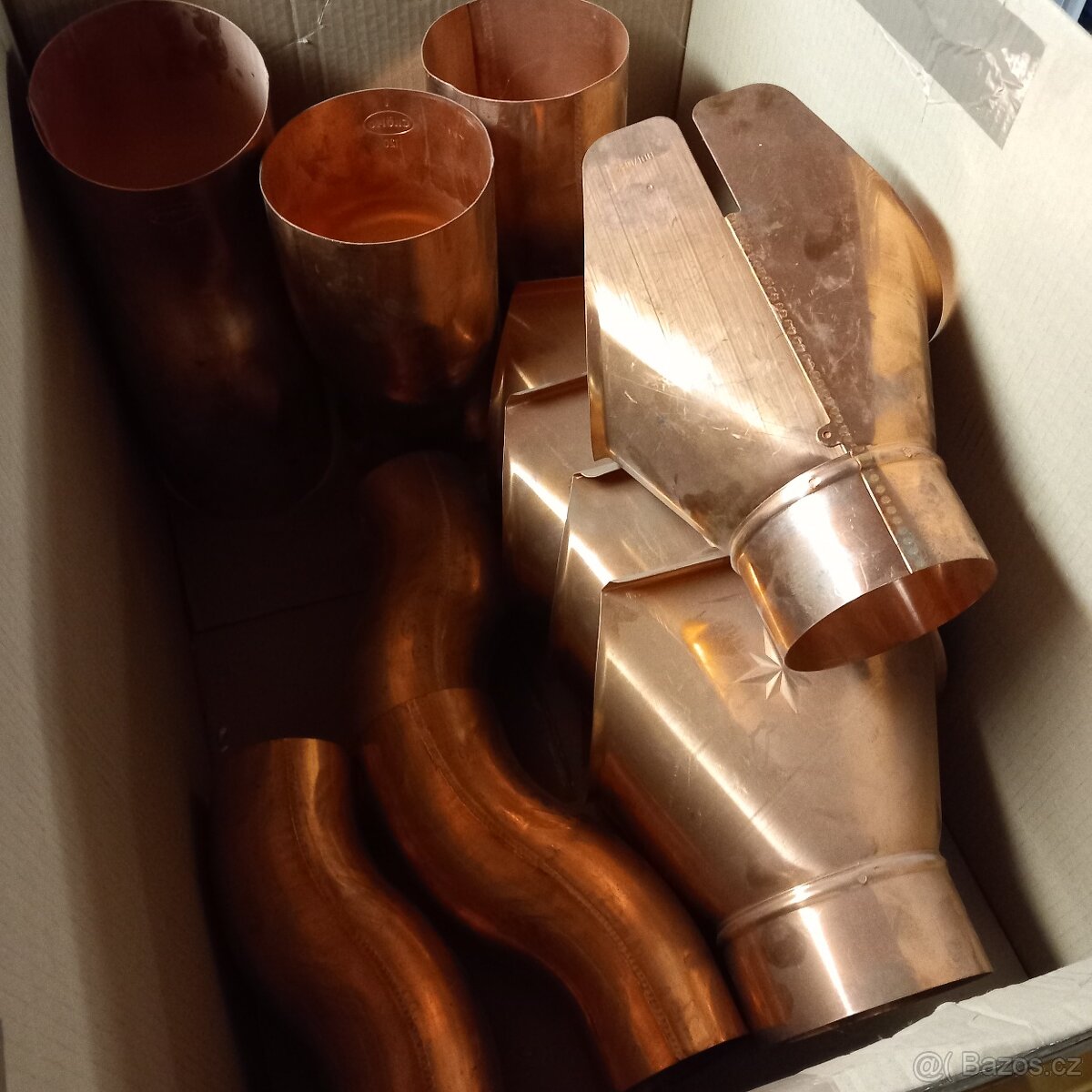 Cu (měděné) příslušenství ke žlabovině - 3