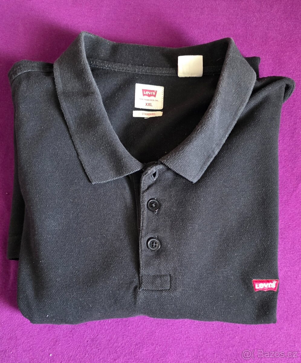 LEVIS černé tričko XXL - 3